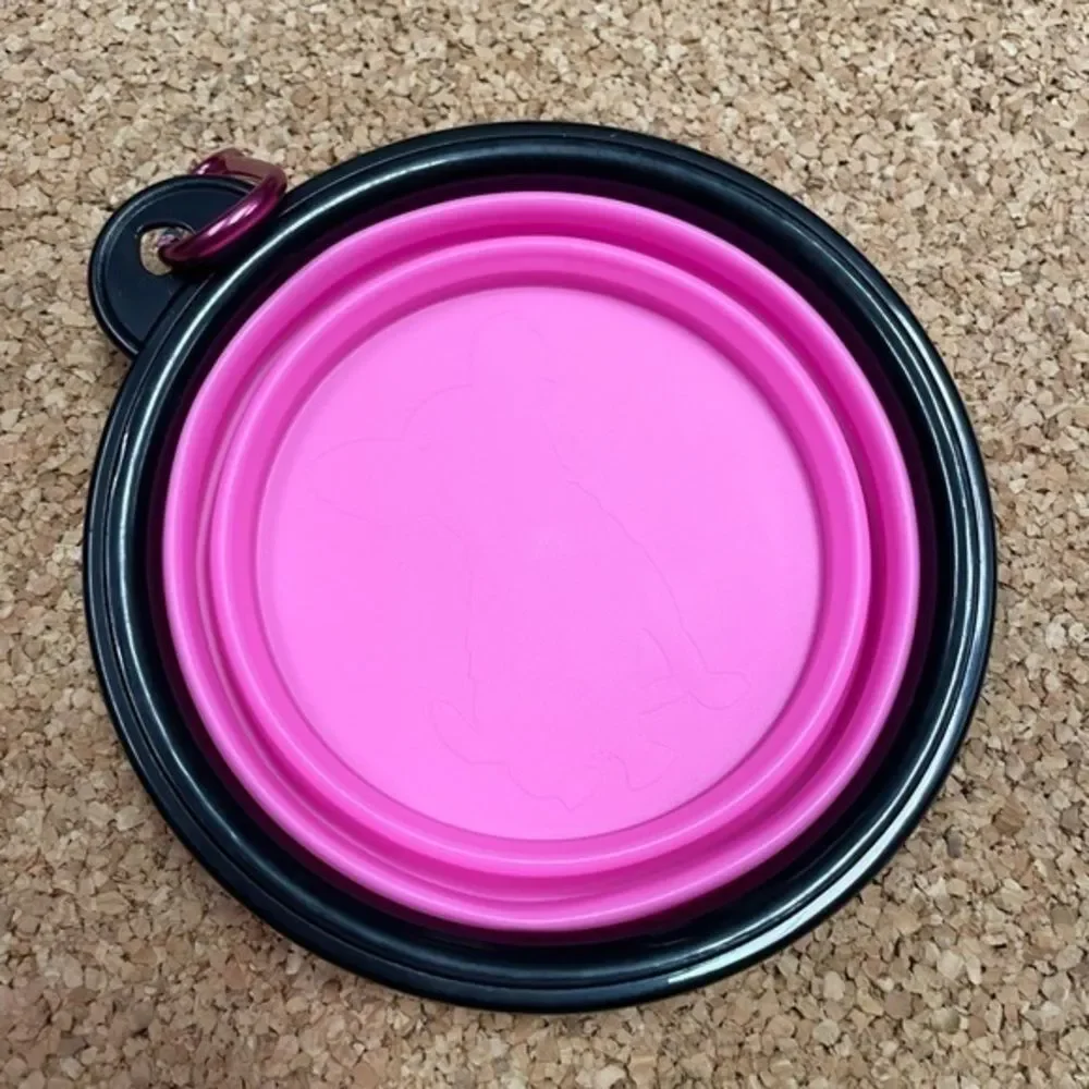 Collapsible Dog Pet Folding Silicone Travel Bowl​
